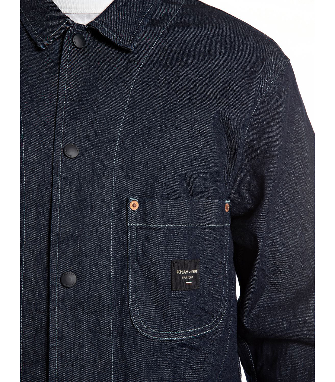 サルトリアーレ デニムカバーオール 詳細画像 ダークブルー 4